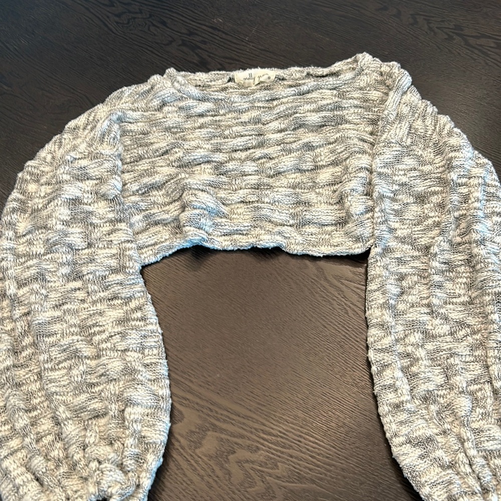 Molly green  textured long sleeve top